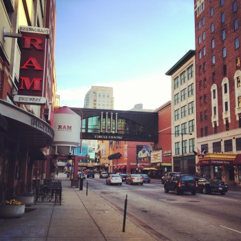 Downtown Indianapolis morning.